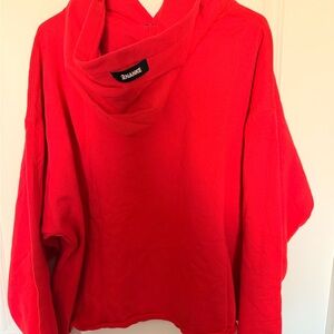 Ananke Cropped Red Hoodie
